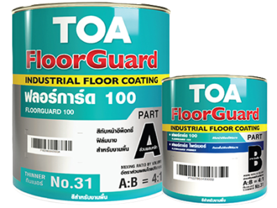 สี  FloorGuard 100 (ชนิดฟิล์มบาง) สำหรับงานพื้นภายใน TOA