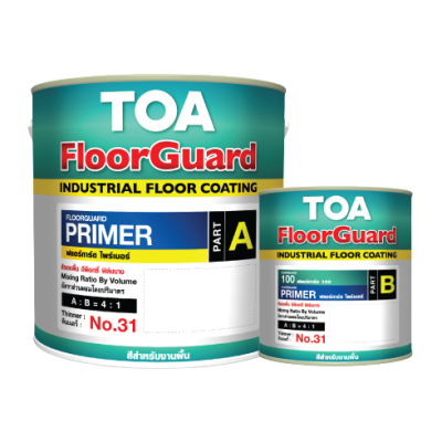 สีอีพ็อกซี่ 2 ส่วน งานพื้นคอนกรีต Floorguard Primer TOA