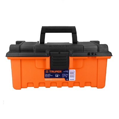 กล่องเครื่องมือพลาสติก สีส้ม/ดำ 14 นิ้ว TRUPER รุ่น CHA-14N