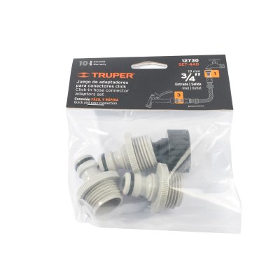 ชุดข้อต่อ TRUPER 4 ชิ้น 3/4 นิ้ว รุ่น 12730 (SET-4AD)