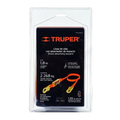 เชือกนิรภัย 1 ตะขอ ยาว 1.8 ฟุต TRUPER รุ่น 14446