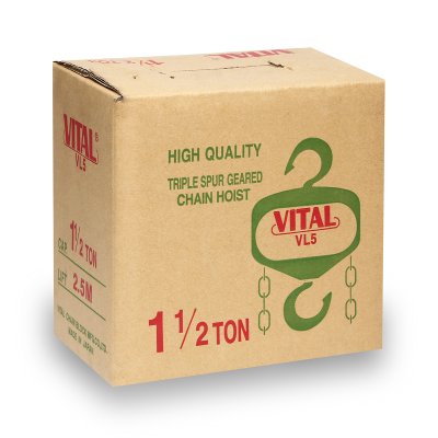 รอกโซ่มือสาว พิกัด 1 1/2 ตัน VITAL รุ่น VL5-15
