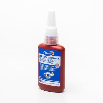 กาวล็อคเกลียว V TECH รุ่น VT-84350 สีน้ำเงิน/สีแดง ขนาด 50 มล.