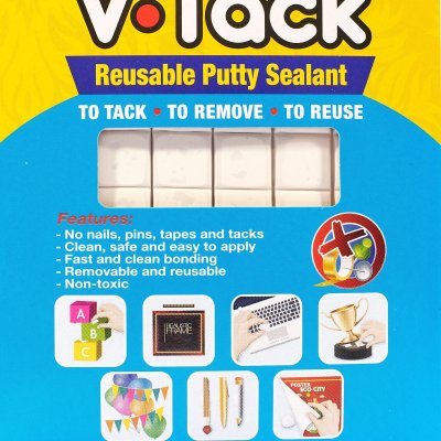 กาวดินน้ำมันอเนกประสงค์ แบบใช้ซ้ำได้ V TECH รุ่น V-TACK VT-921 ขนาด 50 กรัม