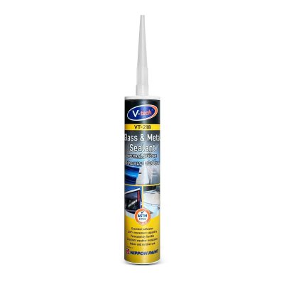 ซิลิโคนยาแนวกระจกและโลหะ สีใส V TECH รุ่น VT-218C(T) ขนาด 270 มล.