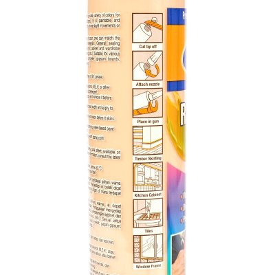 อะคริลิคยาแนวยืดหยุ่นสูง สีไม้สัก V TECH รุ่น VT-224TE