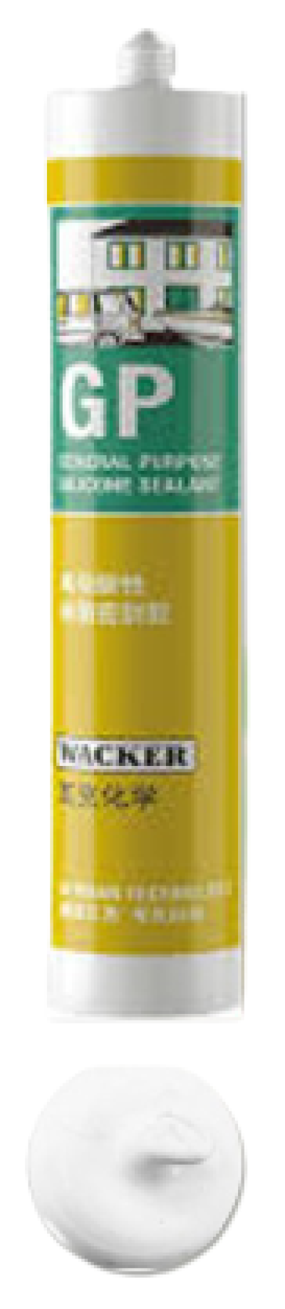 WACKER GP ซิลิโคน ซีลแลนท์ ชนิดมีกรด สีใส,สีขาว,สีดำ