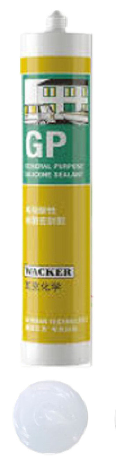 WACKER GP ซิลิโคน ซีลแลนท์ ชนิดมีกรด สีใส,สีขาว,สีดำ