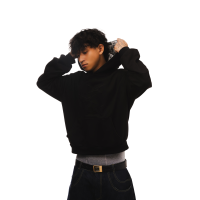 NATURAL X HOODIE ( BLUSH GRID )