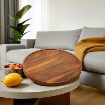ROUND FLAT SERVING TRAY