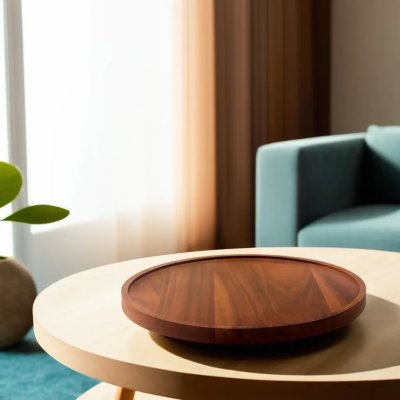 ROUND FLAT SERVING TRAY