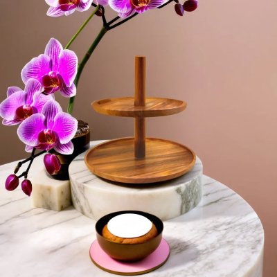 2-TIER AFTERNOON TEA STAND