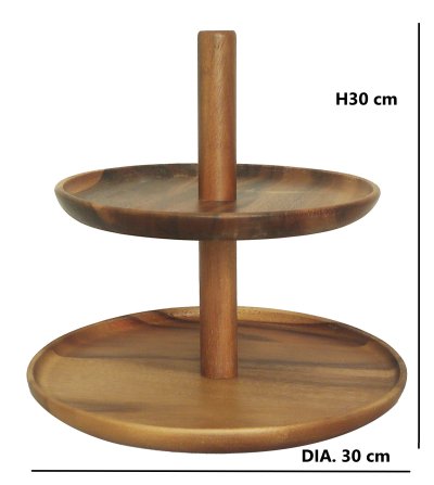 2-TIER AFTERNOON TEA STAND