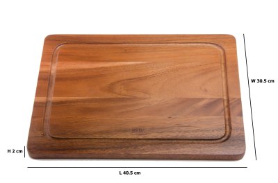 CUTTING BOARD WITH JUICE GROOVE