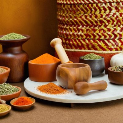 ROUND BUD MORTAR & PESTLE