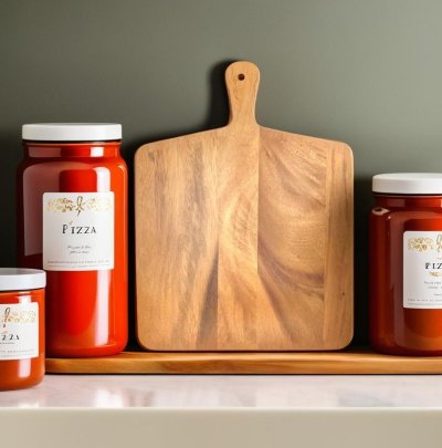 RECTANGULAR PIZZA SERVING BOARD
