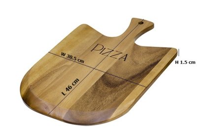 SHOVEL-SHAPED PIZZA SERVING BOARD