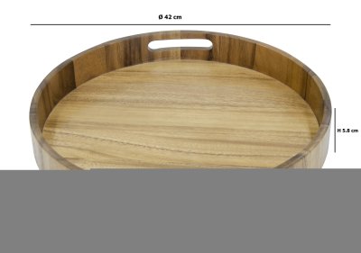 ROUND OTTOMAN TRAY