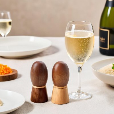 EGG-SHAPED SALT& PEPPER SHAKER