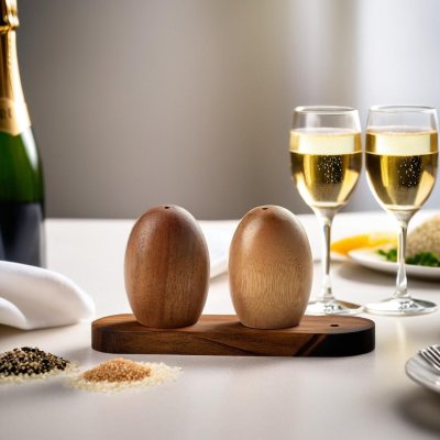 EGG-SHAPED SALT& PEPPER SHAKER