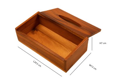 WOODEN TISSUE BOX