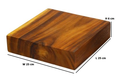 THICK ONE-PIECE SOLID WOOD CUTTING BOARD