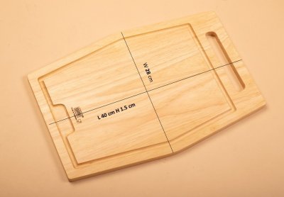 HEXAGONAL CUTTING BOARD WITH JUICE GROOVE