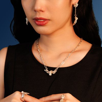 Amphitrite Collection Chalali 1 Necklace Silver 99.9