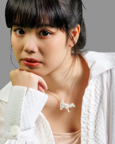 Shannta Origami Collection เครื่องประดับเงินแท้ 99.99% สัตว์มงคล Handcraft สุนัข