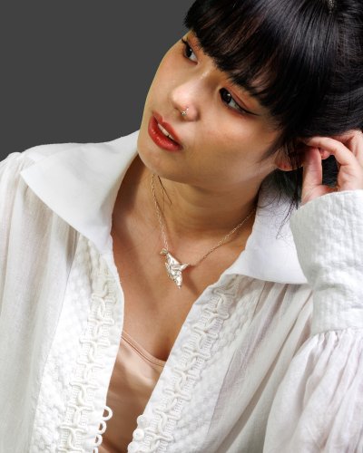 Shannta Origami Collection เครื่องประดับเงินแท้ 99.99% สัตว์มงคล Handcraft โลมา