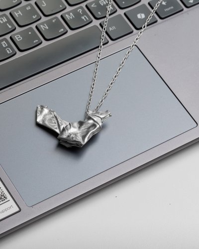 Shannta Origami Collection 99.99% Pure Silver Handcrafted Fox
