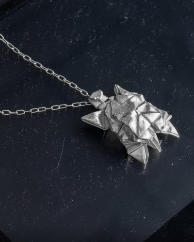 Shannta Origami Collection เครื่องประดับเงินแท้ 99.99% สัตว์มงคล Handcraft แม่เต่า