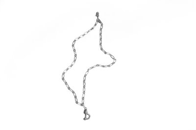 Knot Alphabet Necklace Silver 99.99 / D /
