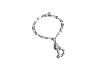 Knot Alphabet Bracelet Silver 99.99 / D /