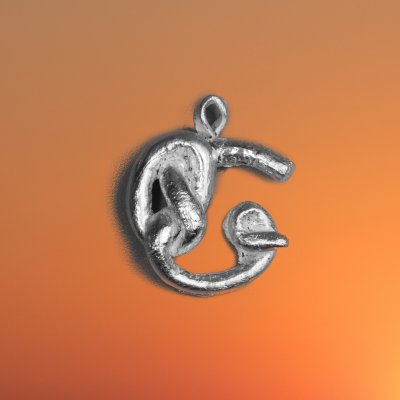Knot Alphabet Pendant Silver 99.99 / G /