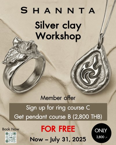 Book the Ring Making Course: 3,800 THB Get a FREE Pendant Making Course (Value: 2,800 THB)