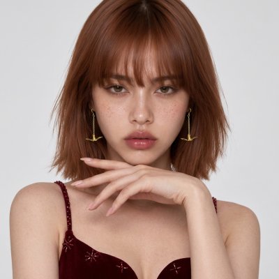 ต่างหูห้อยยาวรูปนกโอริกามิเงินแท้บริสุทธิ์ 99.99% ชุบทองแท้สี Rich Gold งาน Handcraft พรีเมียมจากแบรนด์ Shannta เครื่องประดับต่างหูเงินแท้ผิวสัมผัสเงางาม ปลอดภัยต่อผิวแพ้ง่าย