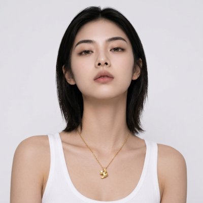 สร้อยคอปลาตะเพียนชุบทองแท้ ไซส์ M งาน Handcraft จากแบรนด์ Shannta ตัวเรือนเงินแท้บริสุทธิ์ 99.99% เครื่องประดับดีไซน์หรูหราคลาสสิก อ่อนโยนต่อผิวแพ้ง่าย