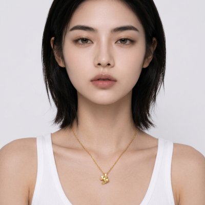 สร้อยคอปลาตะเพียนเงินแท้บริสุทธิ์ 99.99% ชุบทองแท้สี Rich Gold ไซส์ S งาน Handcraft พรีเมียมจากแบรนด์ Shannta เครื่องประดับหรูหราคลาสสิกสำหรับผิวแพ้ง่าย