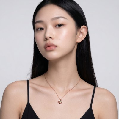 สร้อยคอปลาตะเพียนเงินแท้บริสุทธิ์ 99.99% ชุบทองสี Rose Gold ไซส์ S งาน Handcraft พรีเมียมจากแบรนด์ Shannta เครื่องประดับหรูหราคลาสสิกสำหรับผิวแพ้ง่าย