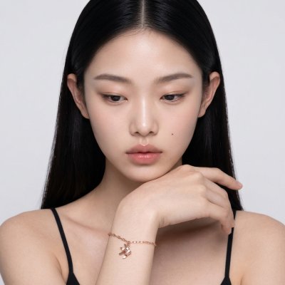 สร้อยข้อมือรูปปลาตะเพียนเงินแท้บริสุทธิ์ 99.99% ชุบทองสี Rose Gold ไซส์ S งาน Handcraft แบรนด์ Shannta เครื่องประดับมงคลดีไซน์โมเดิร์นพรีเมียมสำหรับผิวแพ้ง่าย