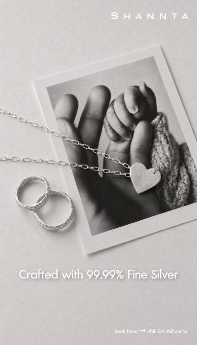Handcrafted 99.99% fine silver fingerprint pendant and ring Mother's Day Edition Shannta