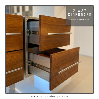 ฉากกั้นห้องพร้อมที่แขวนทีวี | 2 Way sideboard