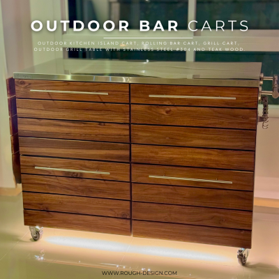 เคาน์เตอร์สแตนเลส | Outdoor bar cart