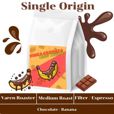 เมล็ดกาแฟคั่วกลาง Thailand Finca Cecrata"Choco Banana"