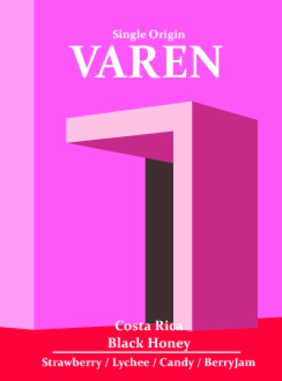 VAREN เมล็ดกาแฟคั่วอ่อน Costa Rica Black Honey (100g.)