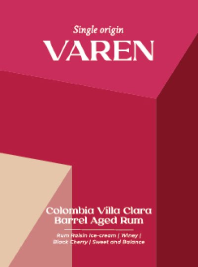 เมล็ดกาแฟคั่วอ่อน Colombia Villa Clara Barrel Aged Rum