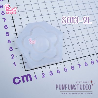 2-layer flower mold
