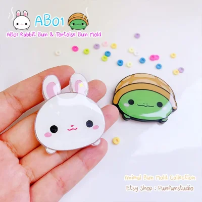  Rabbit Bun & Tortoise Bun Mold