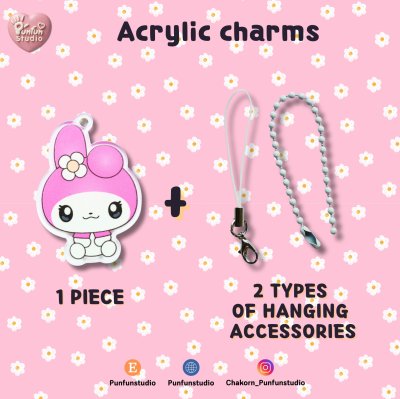 Cutie Kitty & Friends AC 027-AC 042 Acrylic charm / Complete workpiece